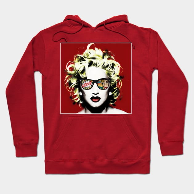 Marilyn Pop Hoodie by JetQuasar